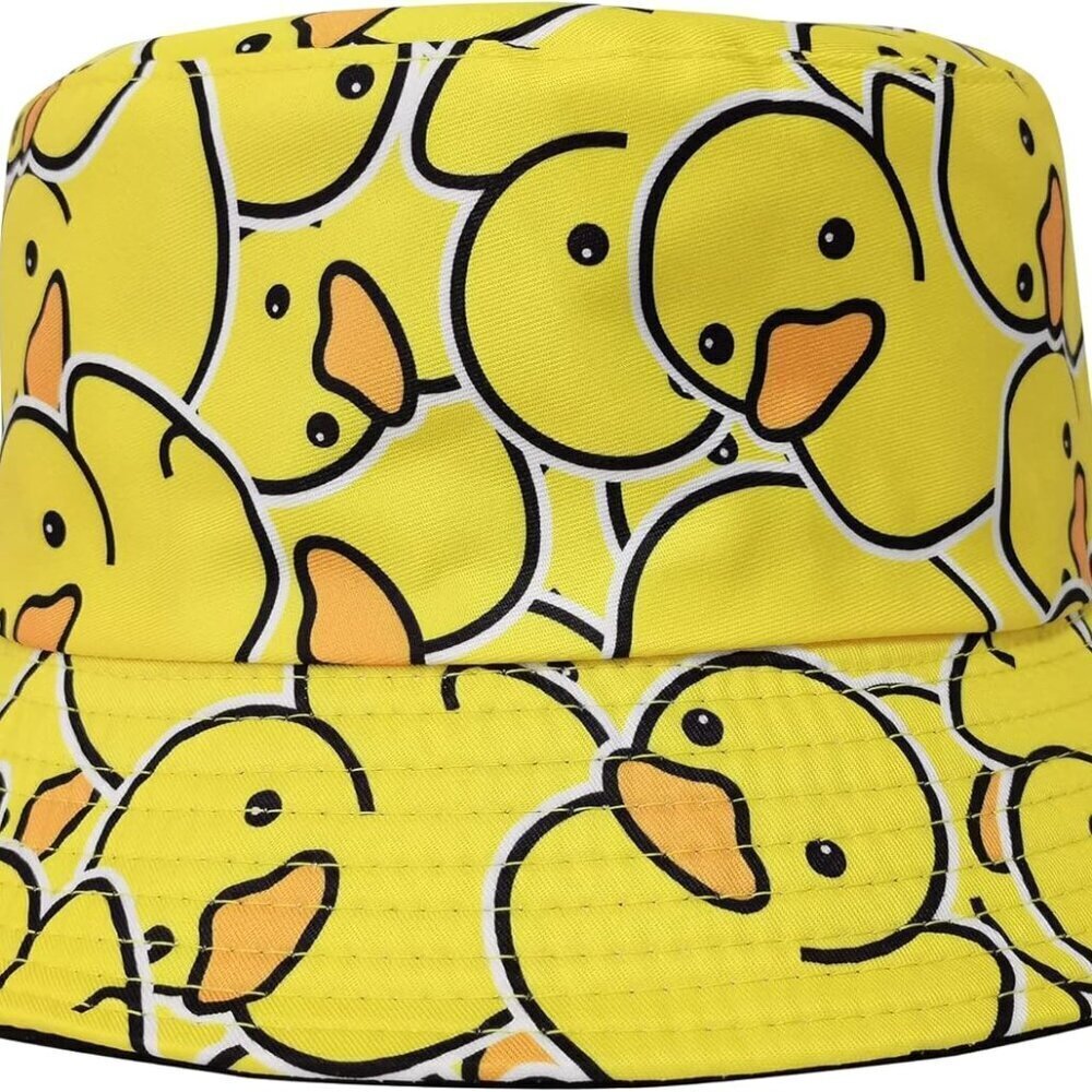 Unisex Reversible Bucket Hat Cotton Sun Protection Casual Outdoor